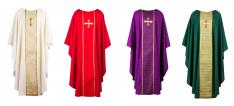 Greek Cross Hand Embd. Chasuble